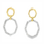 Geometric Diamond Drop Earrings