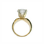 Round Diamond Wide Band Solitaire Engagement Ring