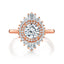 Round Diamond Halo Engagement Ring