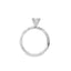 Princess-cut Diamond Straight Band Engagement Ring
