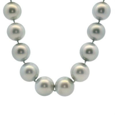 Classic Silver Tahitian Pearl Strand