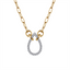 Diamond Teardrop Paperclip Necklace
