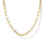 17" Hollow Paperclip Chain