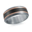 Men's Tantalum & Carbon Fiber Wedding Ring