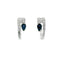 Sapphire & Diamond Huggie Hoop Earrings