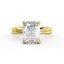 Elongated Cushion Solitaire Engagement Ring
