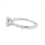 Oval Diamond Straight Band Engagement Ring