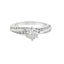 Round Diamond Twisted Engagement Ring