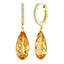 Citrine & Diamond Drop Earrings