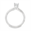 Oval Diamond Split Shank Engagement Ring