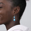 Bujukan Sterling Silver Rock Crystal & Turquoise Earrings