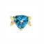 Blue Topaz & Diamond Fashion Ring