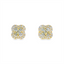 Floral Diamond Stud Earrings