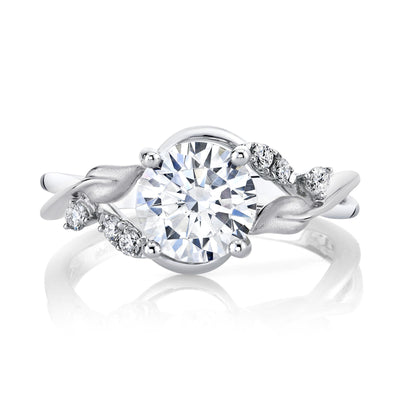 Round Diamond Nature-Inspired Engagement Ring