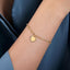 Bujukan Paperclip Heart Charm Bracelet
