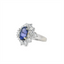 Tanzanite & Diamond Halo Fashion Ring