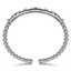 Bujukan Sterling Silver & 14k YG Bangle Bracelet