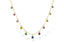 Multi-Color Gemstone Station Necklace
