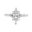 Marquise Diamond Accented Engagement Ring