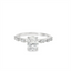 Oval Diamond Straight Band Engagement Ring