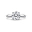 Round Diamond Twist Engagement Ring