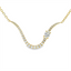 Diamond Curved Bar Necklace
