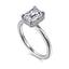 Emerald-cut Diamond Hidden Halo Engagement Ring