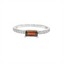 Garnet & Diamond Stackable Ring