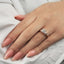 Round Diamond Floral Engagement Ring