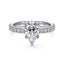 Pear Diamond Halo Engagement Ring