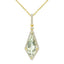Green Quartz & Diamond Pendant