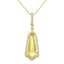 Yellow Quartz & Diamond Pendant