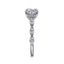 Round Diamond Hidden Halo Engagement Ring