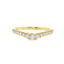 Diamond Curved Wedding Ring