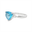 Blue Topaz Solitaire Fashion Ring