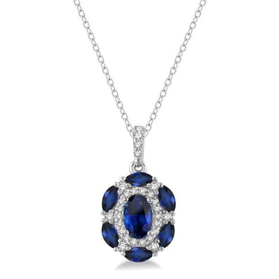 Sapphire & Diamond Pendant