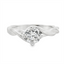 Round Diamond Twist Solitaire Engagement Ring