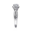 Round Diamond Twisted Engagement Ring