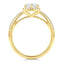 Marquise Diamond Halo Engagement Ring