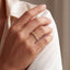 Diamond Mixed-Shape Bezel Stackable Ring