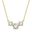 Diamond Three Stone Necklace