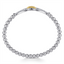 Bujukan Sterling Silver & 14k Yellow Bangle Bracelet