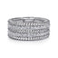 Sterling Silver White Sapphire Fashion Ring