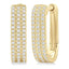 Diamond Pavé Huggie Hoop Earrings
