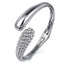 Bujukan Sterling Silver Bypass Bangle Bracelet
