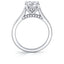 Round Diamond Accented Engagement Ring