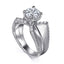 Round Diamond Contemporary Engagement Ring