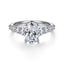 Oval Diamond Graduated Engagement Ring