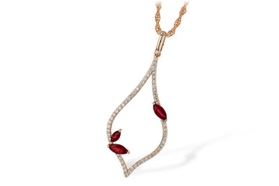 Ruby & Diamond Pendant