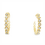 Diamond Huggie Hoop Earrings
